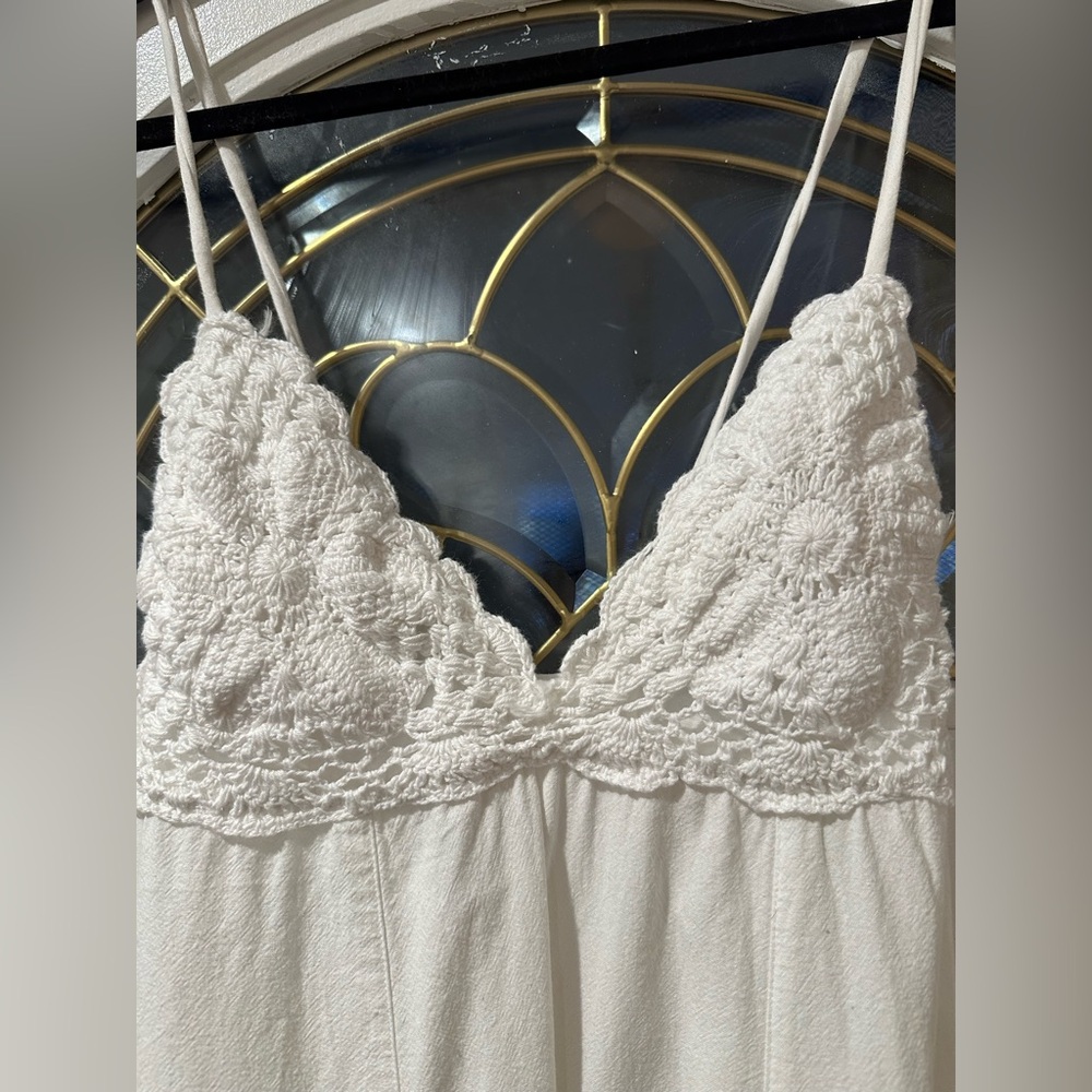 NWT Free People Lovey Maxi Dress in Ivory Size Medium - Picture 3 of 5